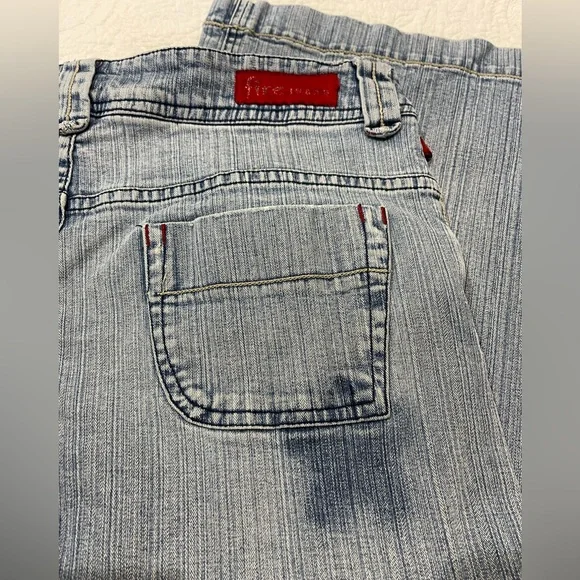 Vintage “Fire Jeans” 👖 size - 13 WIDE LEG Capri - Picture 10 of 11